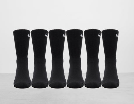 *6PK CUSH CREW BLK