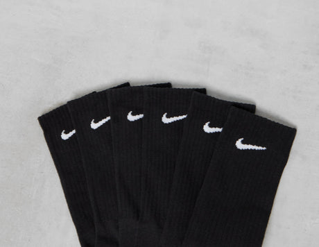 *6PK CUSH CREW BLK