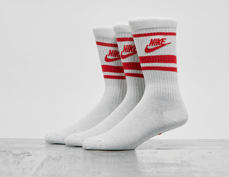 *3PK FUTURA ESS WHT/RED'