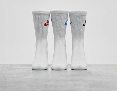 *3PK FUTURA WHT/MULTI'