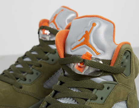 AJ 5 OLV/GRN/ORG