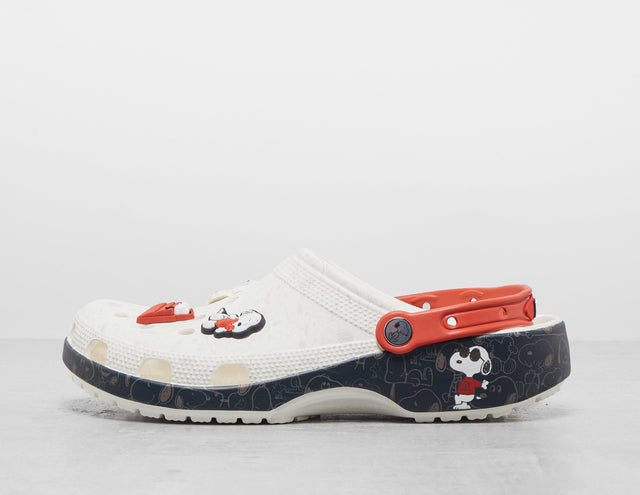 PEANUTS CLS CLOG WHT/BLK