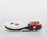 PEANUTS CLS CLOG WHT/BLK
